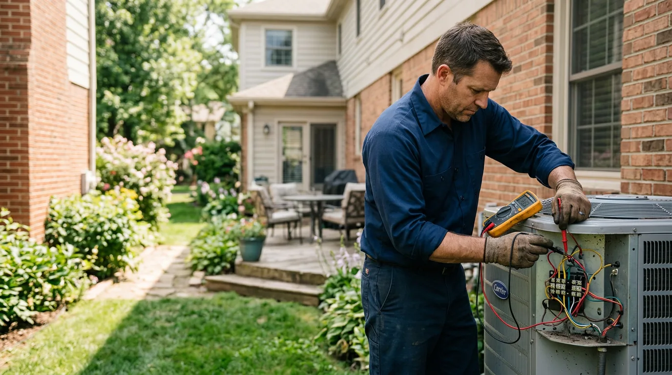 HVAC technician working near Glens Falls, NY